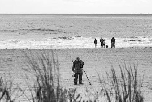 Cumbria Beach scene